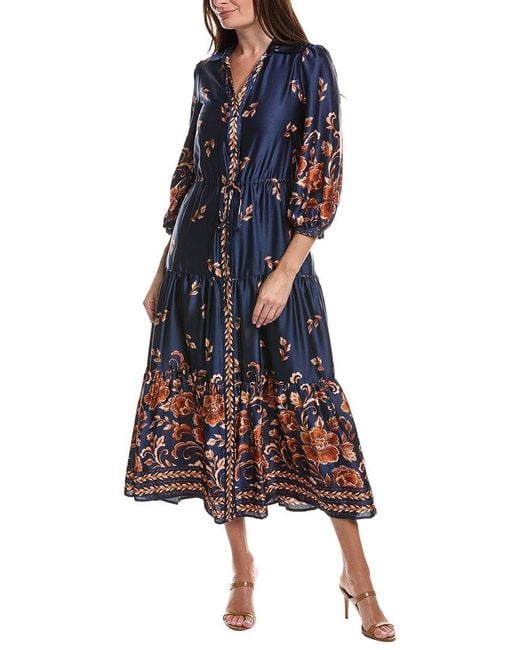 Julia Jordan Blue Midi Dress