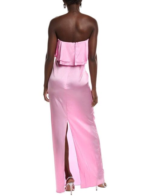 retroféte Pink Queenie Maxi Dress