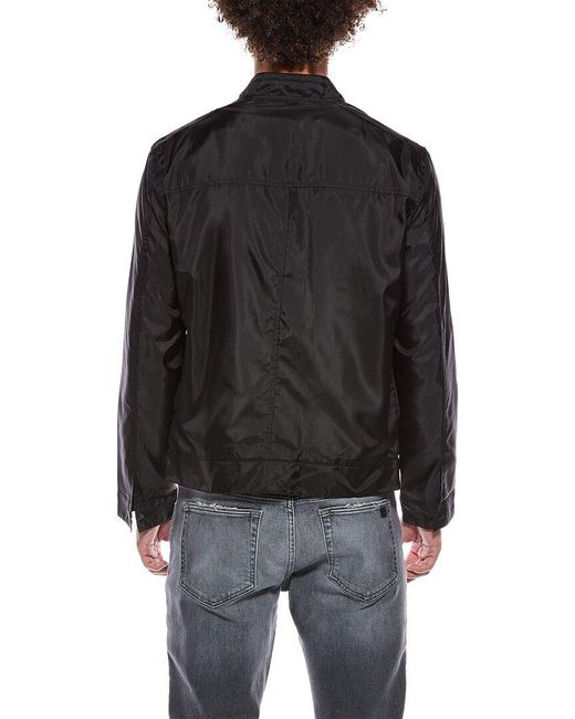 John Varvatos Black Ryan Racer Jacket for men