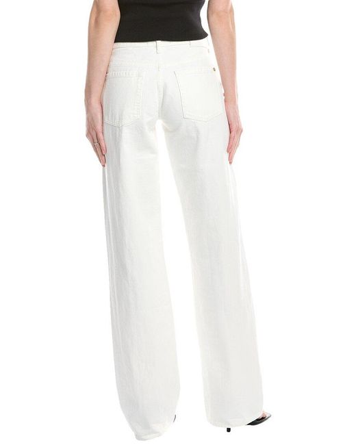 7 For All Mankind White Low Milky Way Straight Jean