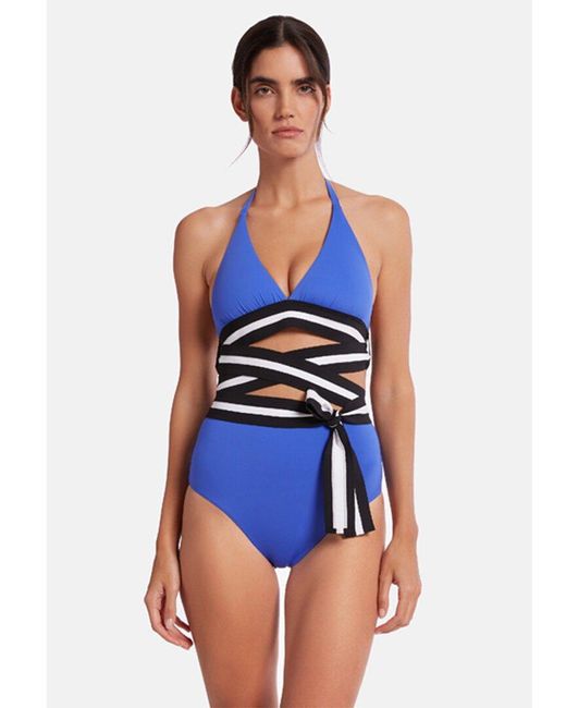 Wolford Blue Thalassa Form Beach Bikini