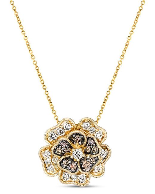 Le Vian Metallic Le Vian 14K 0.55 Ct. Tw. Diamond Euphoria Chocolate Pendant Necklace