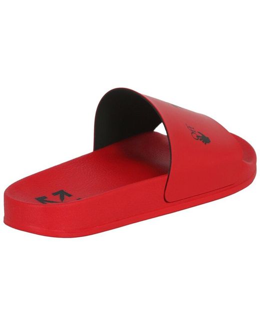 Off White c o Virgil Abloh Off whitetm Logo Slide in Red for Men