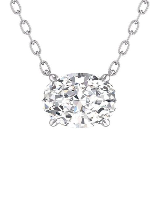 Lab Grown Diamonds White 14k 0.75 Ct. Tw. Lab Grown Diamond Necklace
