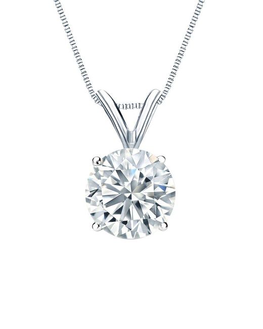 Sabrina Designs Lab Grown Diamonds White 14K 3.00 Ct. Tw. Lab-Grown Diamond Solitaire Necklace