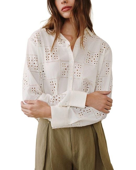 Bella Dahl Gray Button Down Shirt