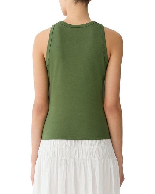 Lafayette 148 New York Green Racerback Tank
