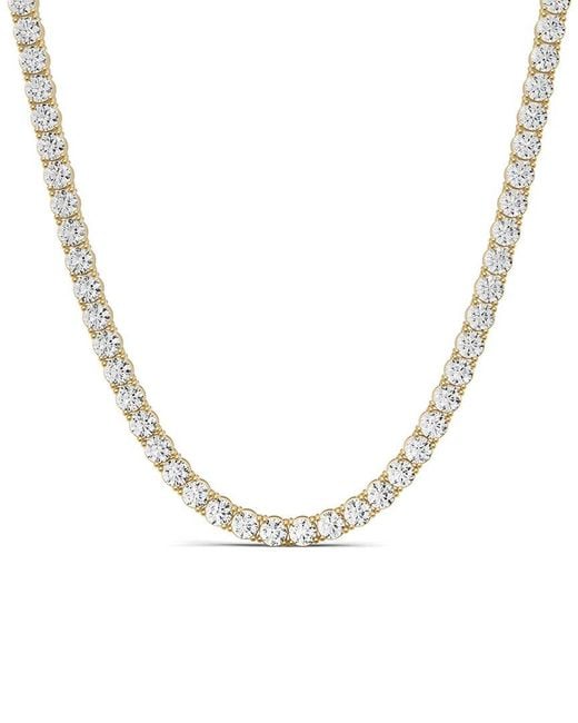 Lab Grown Diamonds Metallic 14K 7.00 Ct. Tw. Lab-Grown Diamond Tennis Necklace