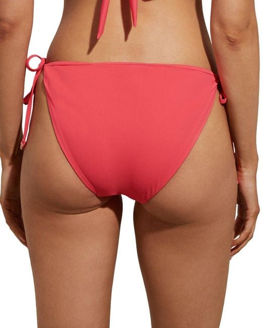 Reiss Red Riah Tie Side Bikini Bottom