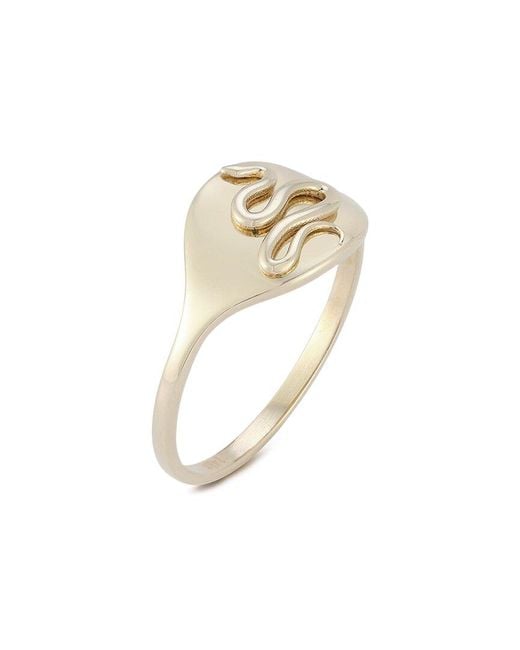 Ember Fine Jewelry White 14k 3d Snake Ring