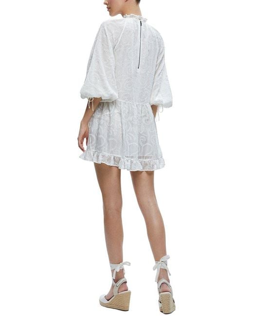 Alice + Olivia White Sherrie Tunic Dress
