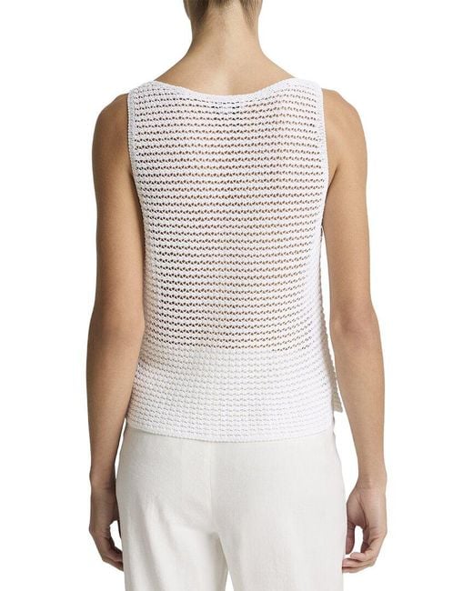 Vince White Cord Tank