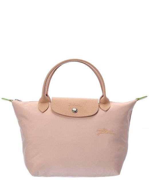 Longchamp Pink Le Pliage Green Nylon Bag