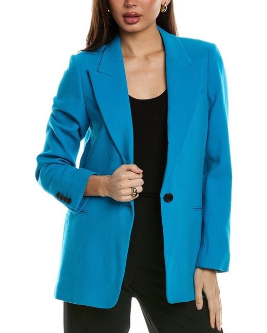 Reiss Blue Blake Wool Blazer