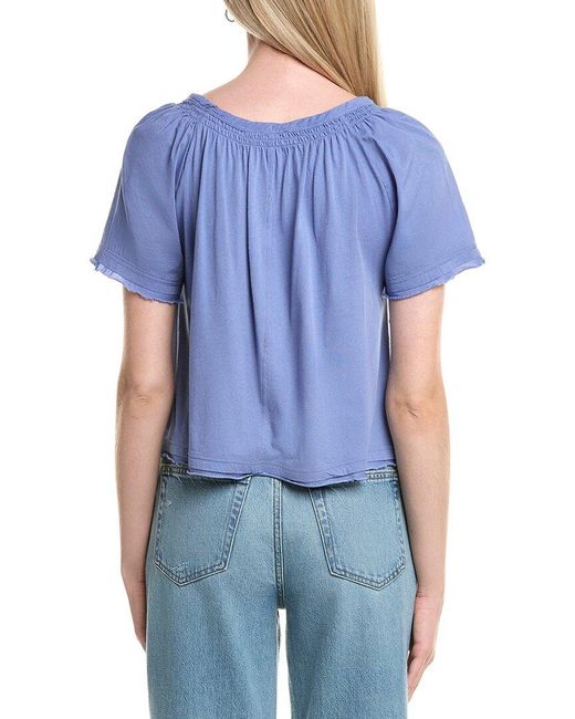 Splendid Blue Dana Blouse