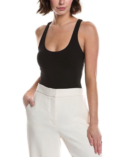 Michael Kors Black Racerback Bodysuit