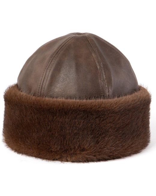 San Diego Hat Brown Woods Hill Aviator Cap