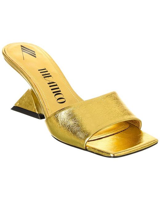 The Attico Yellow Cheope Leather Mule