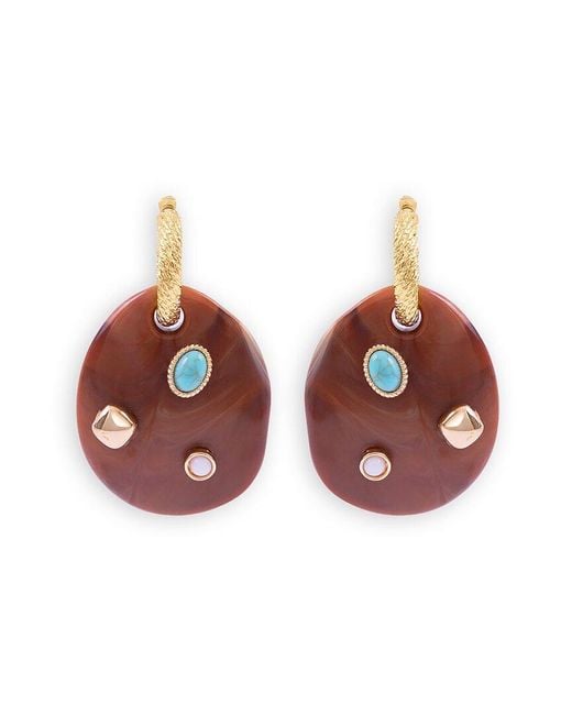 Saachi White Earrings