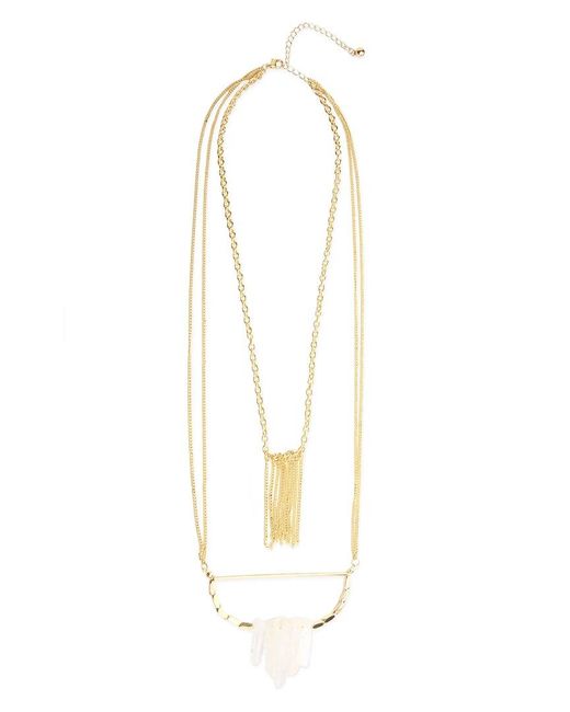 Saachi White Plated Necklace