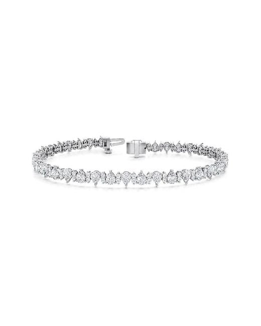 Lab Grown Diamonds White 14K 5.51 Ct. Tw. Lab-Grown Diamond Tennis Bracelet