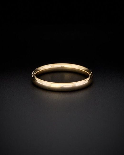 Italian Gold Black 14k Comfort Fit Ring