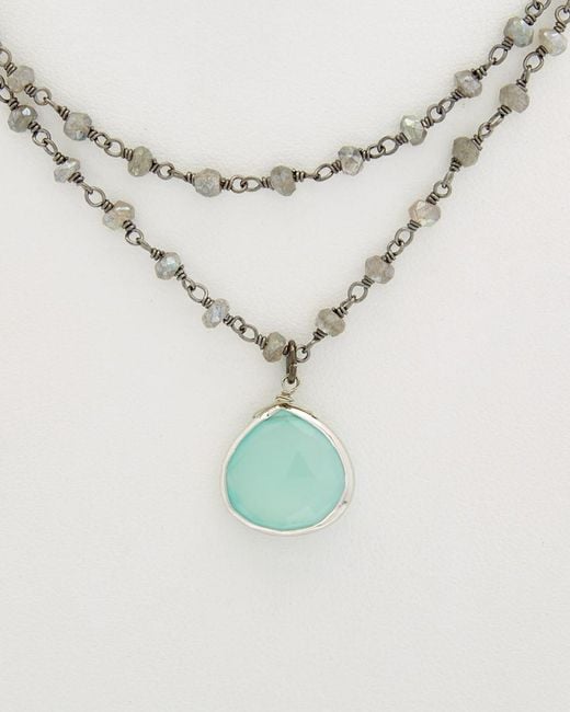Rachel Reinhardt Jewelry White Silver Gemstone Necklace