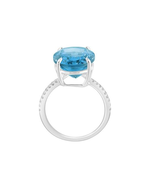 Effy Fine Jewelry Blue 12.00 Ct. Tw. Sky Topaz, Sapphire Ring