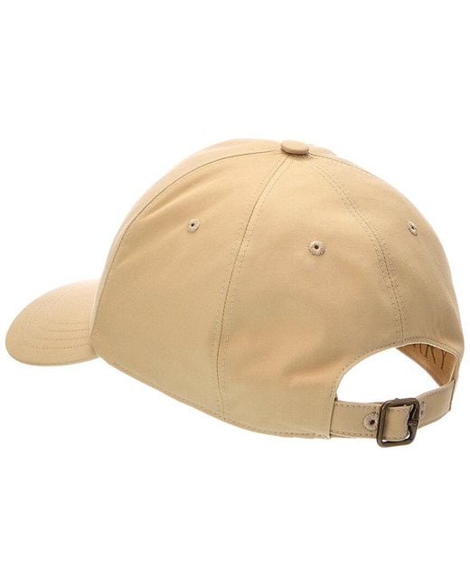 Burberry Natural Gabardine Baseball Cap