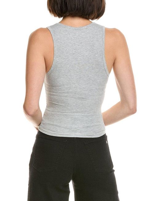 PERFECTWHITETEE Gray Rib Tank