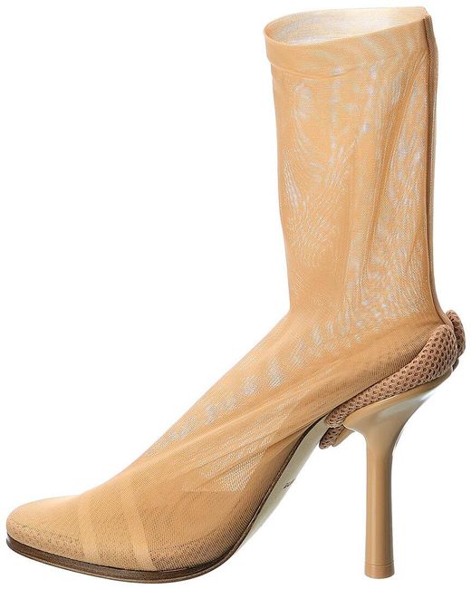 Burberry Natural Stretch Tulle Sock Boot