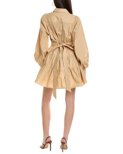 Tanya Taylor Natural Kimberly Mini Dress