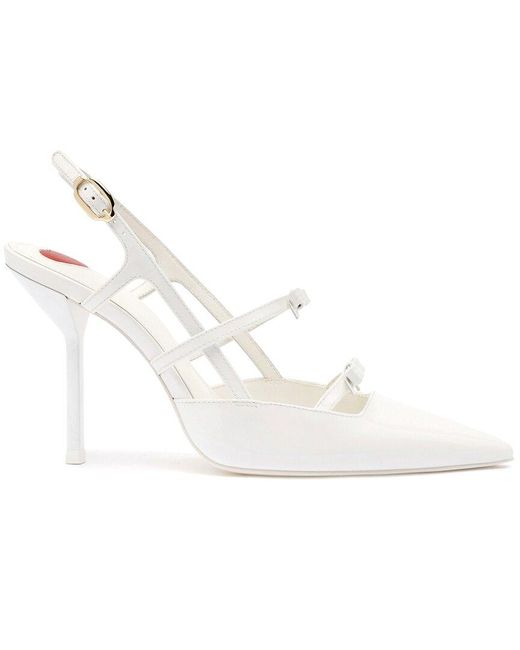 Larroude White Larroudé Brooks Patent Pump