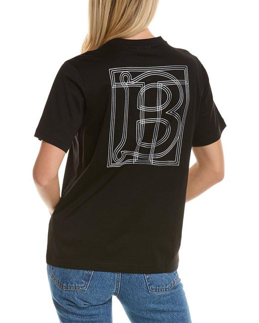 Burberry Black Tb Monogram T-shirt