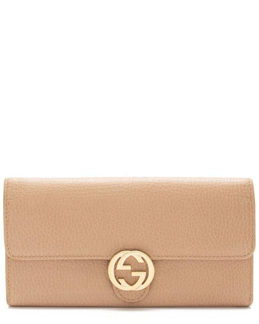 Gucci Natural Interlocking G Continental Wallet (authentic Pre-loved)