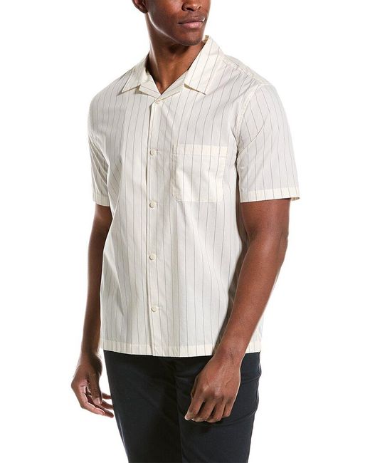 Vince White Monte Stripe Shirt for men
