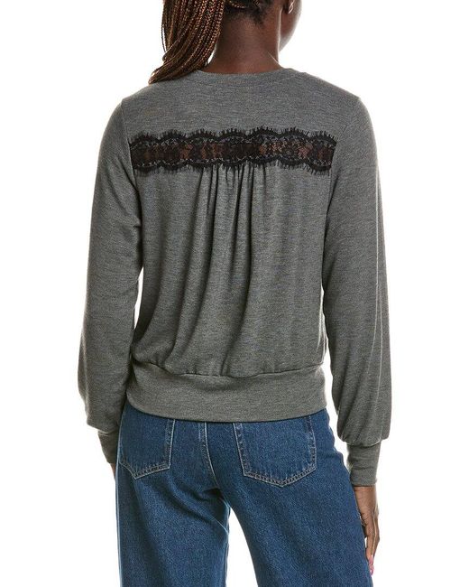 Michael Stars Gray Esther Pullover