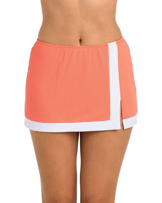 24th & Ocean Orange Santorini Skirted Pant