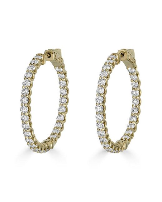 Monary Metallic 14k 3.36 Ct. Tw. Diamond Earrings