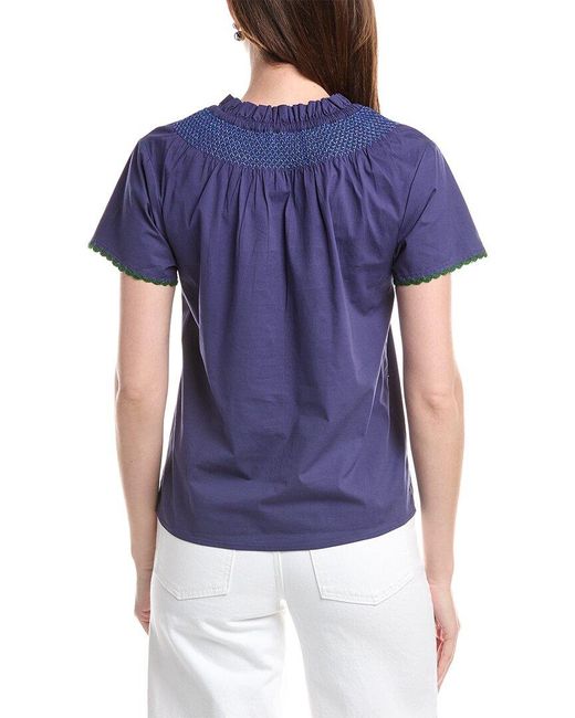 Jude Connally Blue Keaton Top