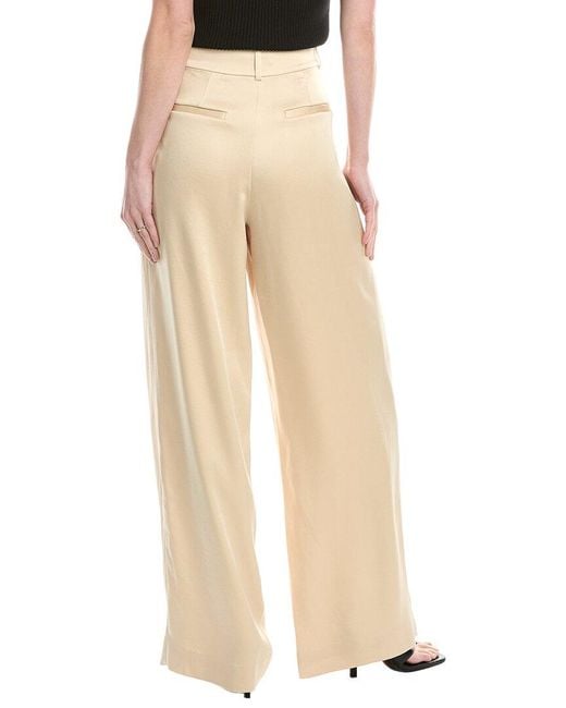 Jonathan Simkhai Natural Mercer Pleated Pant