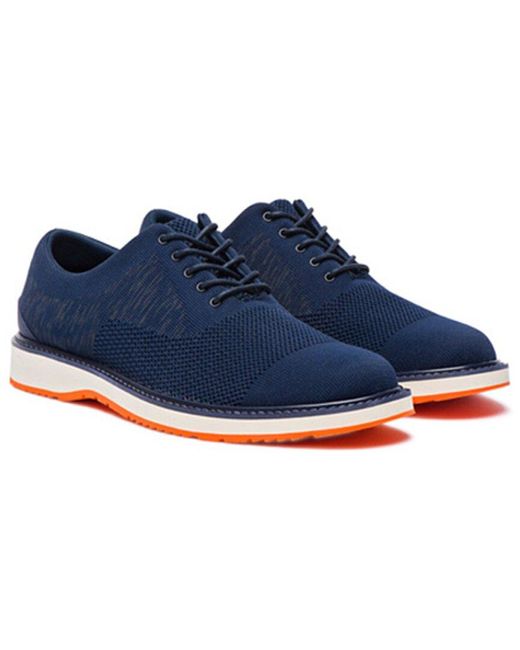 Swims Blue Barry Leather Oxford for men