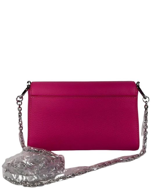 MCM Purple Millie Sugar Leather Crossbody
