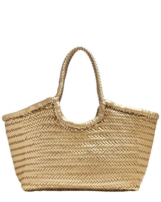 Dragon Diffusion Metallic Nantucket Big Leather Tote