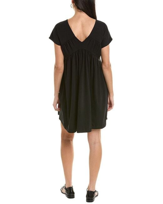 Alpha Studio Black A-Line Shirtdress