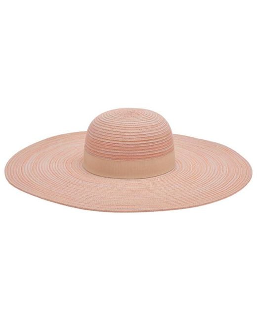 San Diego Hat Pink Mixed Poly Braid Sunbrim Hat