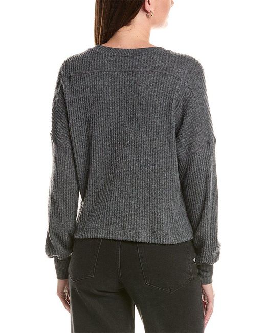 Michael Stars Gray Salma V-Neck