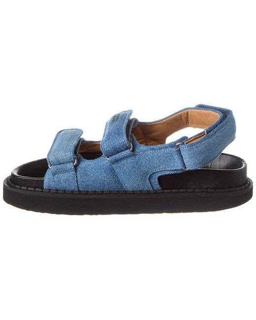 Isabel Marant Blue Madee Canvas Sandal