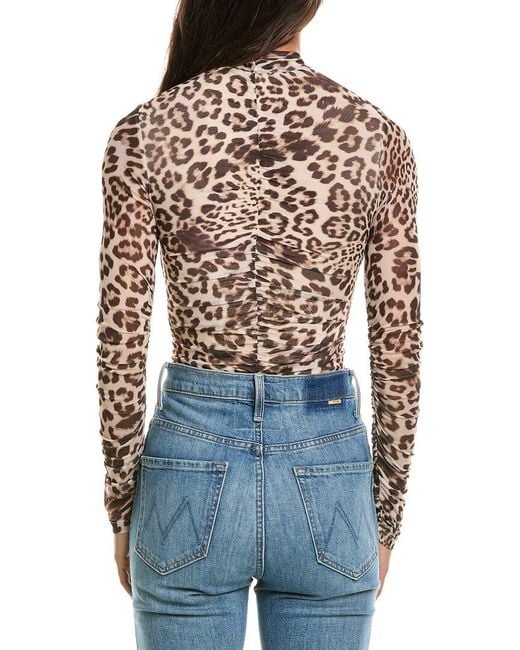 Bardot Blue Kourtney Mesh Bodysuit