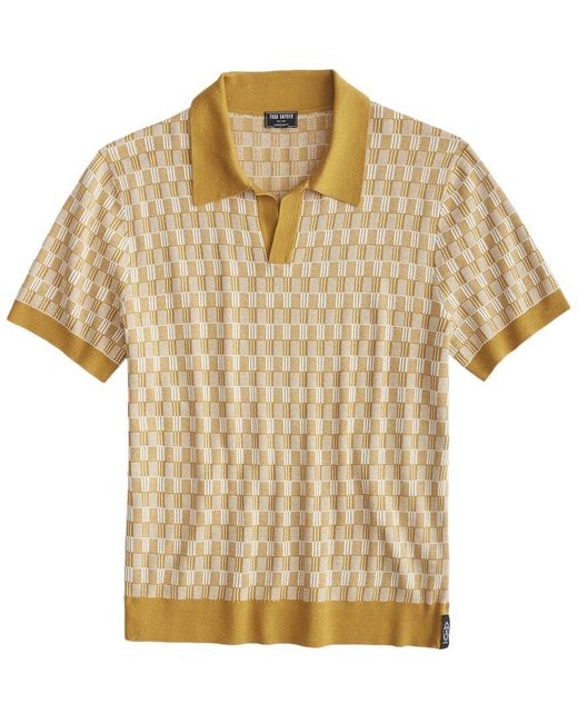 Todd Snyder Natural Silk-blend Polo Sweater for men